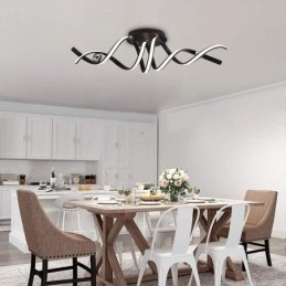 Moderne Flush Mount Aluminium Art Spiral Loftslampe Lys