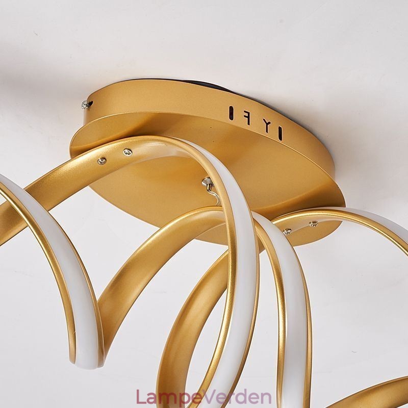 Moderne Flush Mount Aluminium Art Spiral Loftslampe Lys
