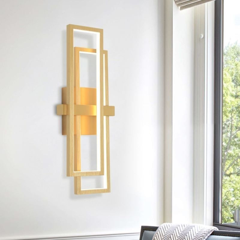 Minimalistisk Flush Mount Aluminium Art Geometrisk Firkantet Loftslampe