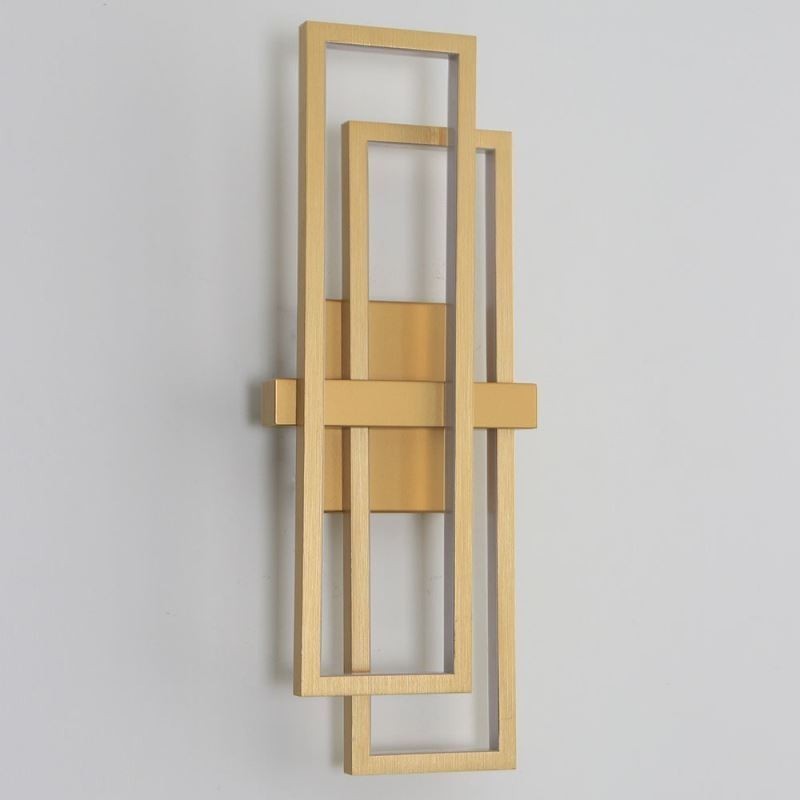 Minimalistisk Flush Mount Aluminium Art Geometrisk Firkantet Loftslampe