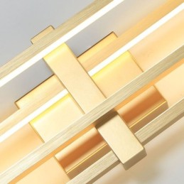 Minimalistisk Flush Mount Aluminium Art Geometrisk Firkantet Loftslampe