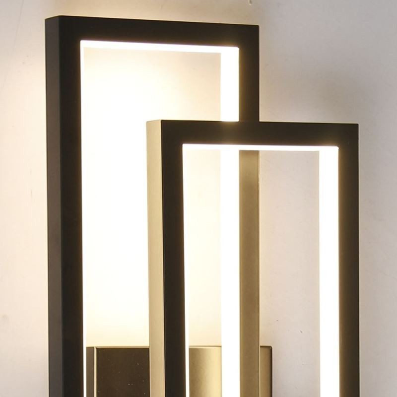 Minimalistisk Flush Mount Aluminium Art Geometrisk Firkantet Loftslampe