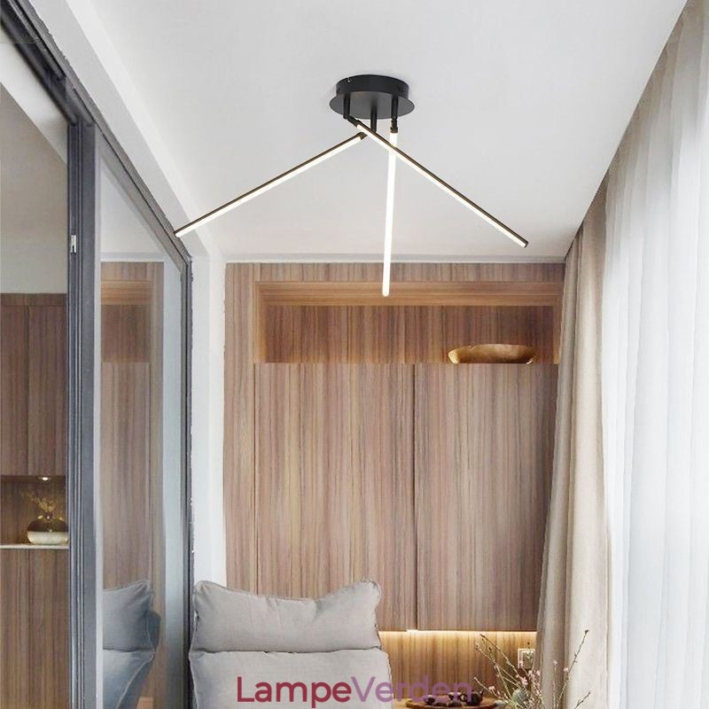 Creative Flush Mount Aluminium Art Windmill Loftslampe