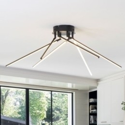 Creative Flush Mount Aluminium Art Windmill Loftslampe