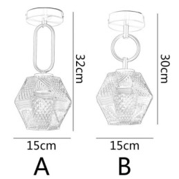 Moderne Flush Mount Glas Home Lighting Creative Ceiling Light