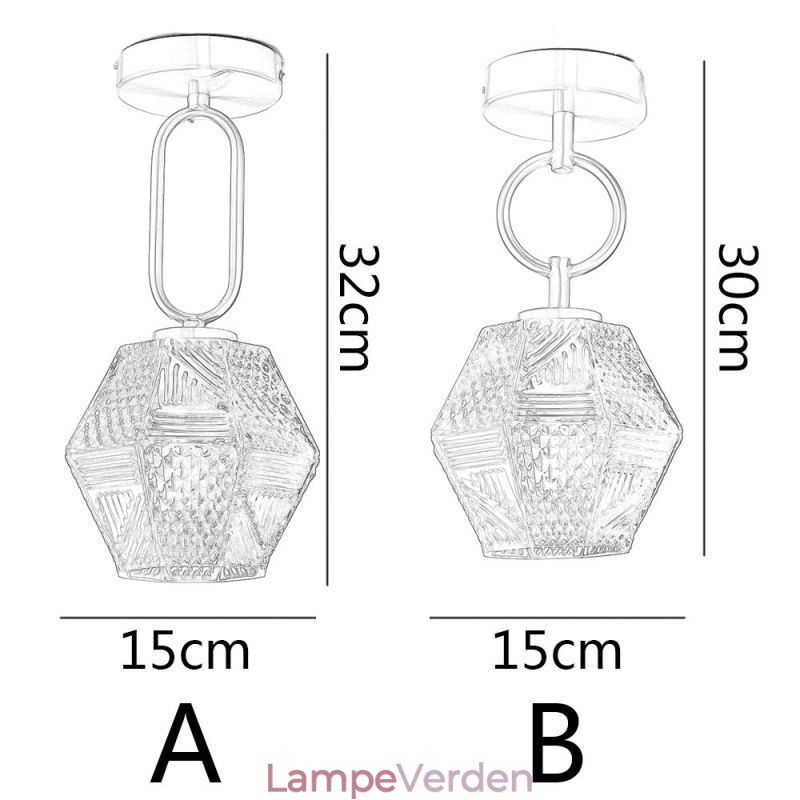 Moderne Flush Mount Glas Home Lighting Creative Ceiling Light