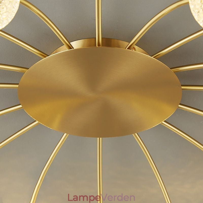 Moderne Flush Mount Golden Ceiling Light dekorativt lysarmatur