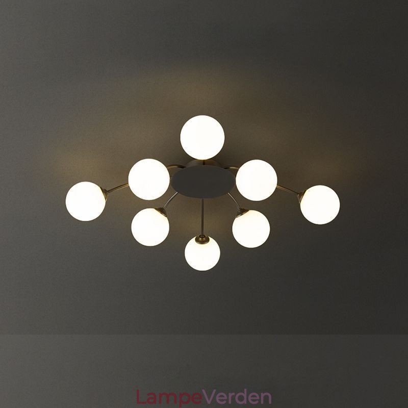 Moderne Flush Mount sort loftslampe dekorativt lysarmatur