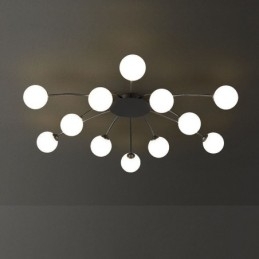 Moderne Flush Mount sort loftslampe dekorativt lysarmatur