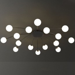 Moderne Flush Mount sort loftslampe dekorativt lysarmatur