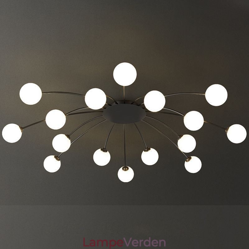 Moderne Flush Mount sort loftslampe dekorativt lysarmatur