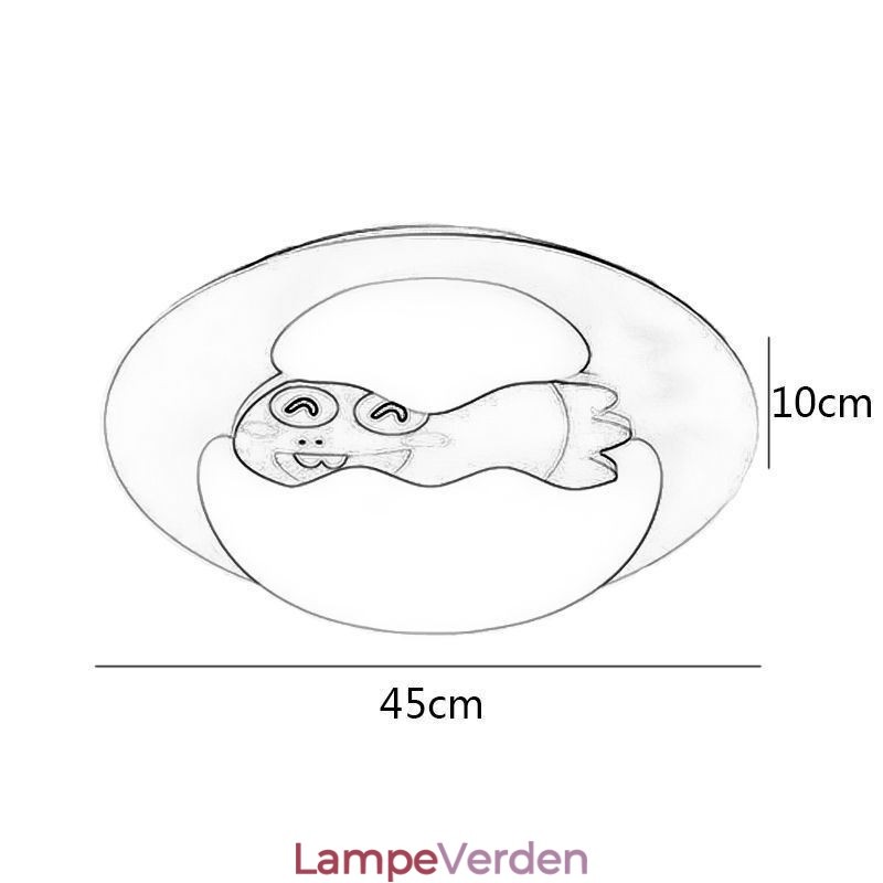 Tegneserie Flush Mount moderne dekorativ loftslampe