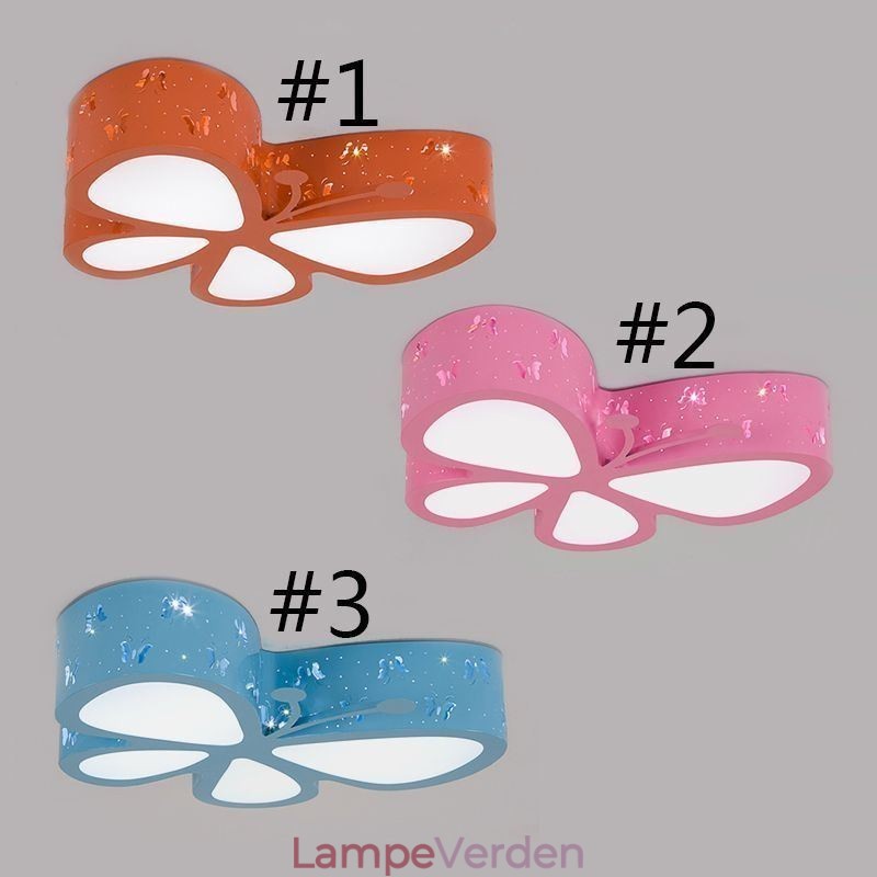Butterfly Flush Mount Contemporary Metal Loftsarmatur