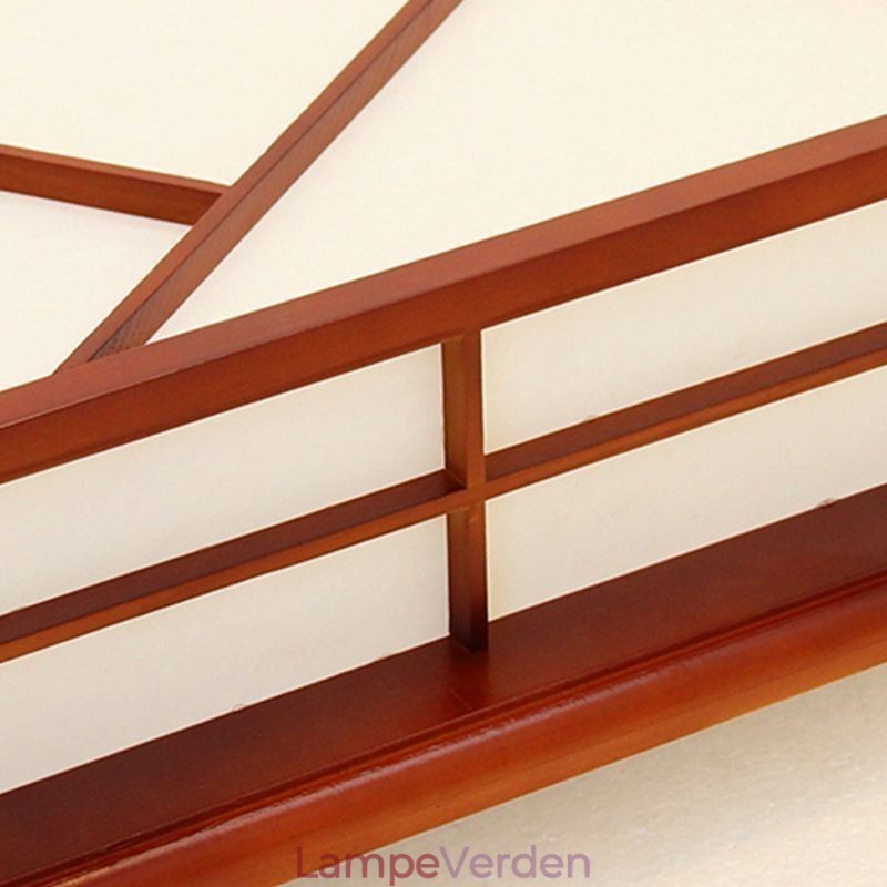 Loftslampe i retrostil Firkantet indbygningsmontering