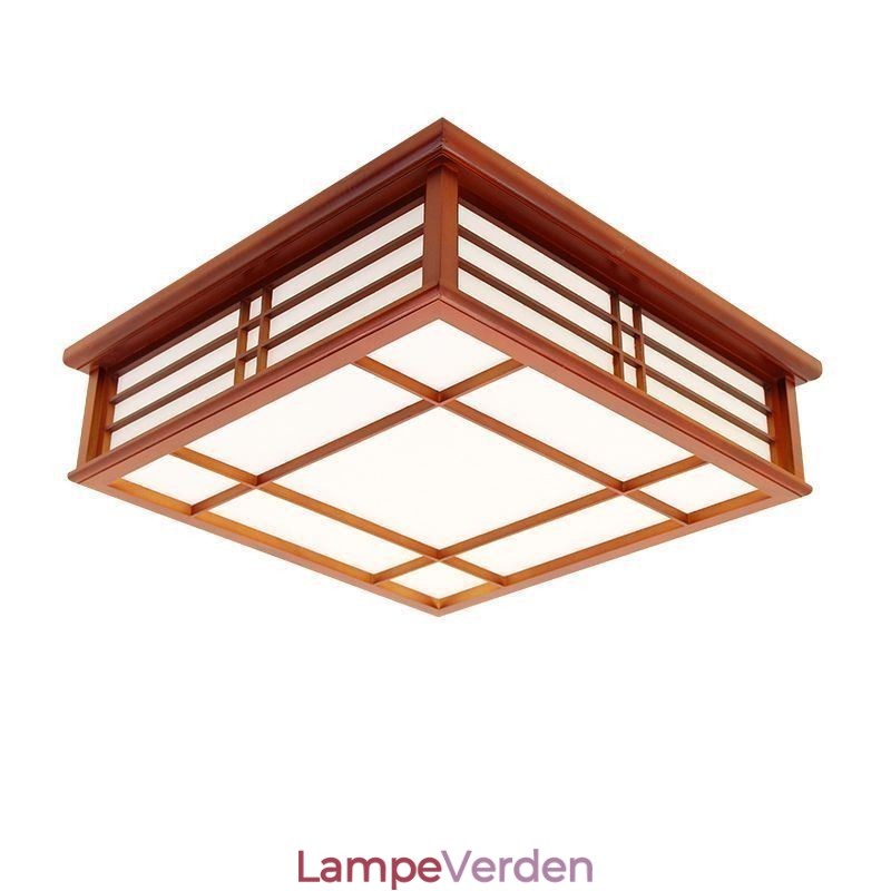 Retro Loftslampe Dekorativ træloftslampe
