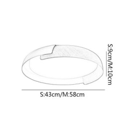 Moderne Loftslampe Akryl Rund Loftslampe