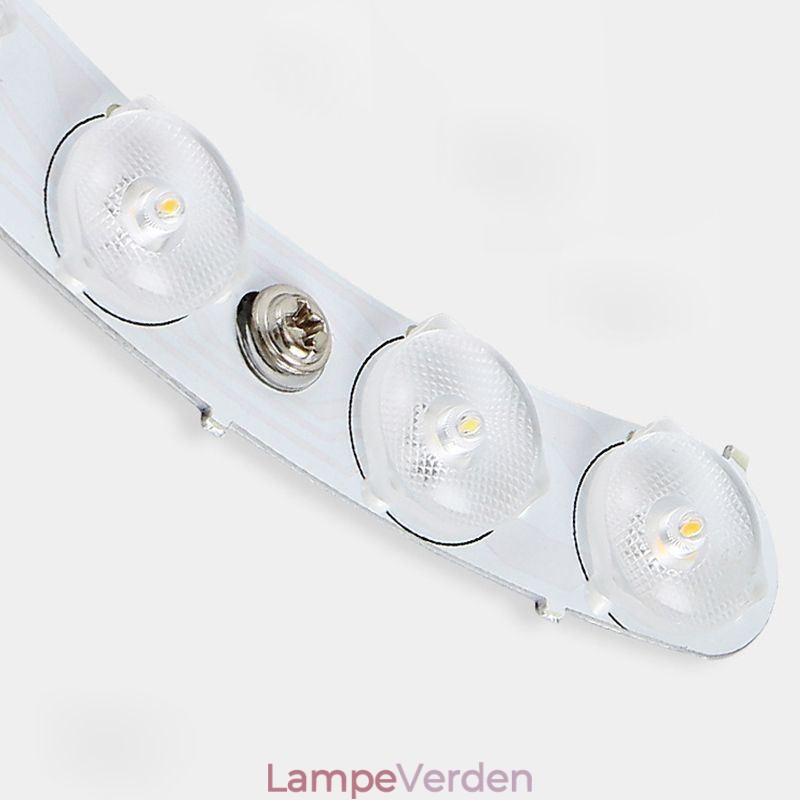 Moderne Loftslampe Træ Akryl Rund Loftslampe