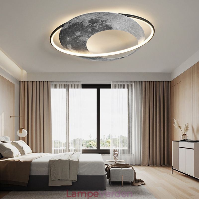 Loftslampe Flush Mount Moon Loftslampe