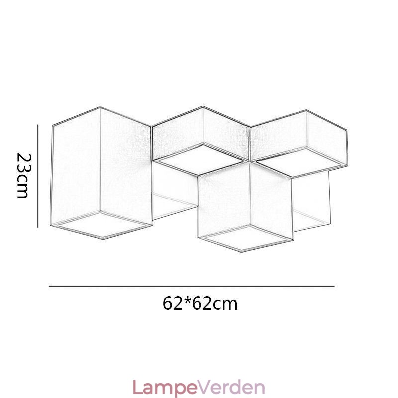 Moderne Loftslampe Rubik's Cube Loftsbelysning