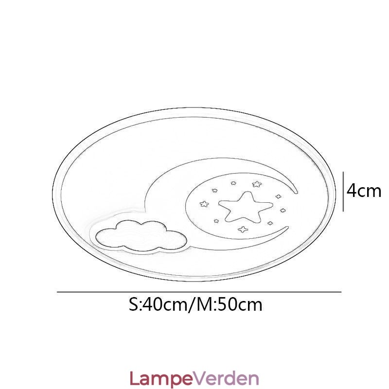 Simplicity Loftslampe Moon & Star Loftslampe