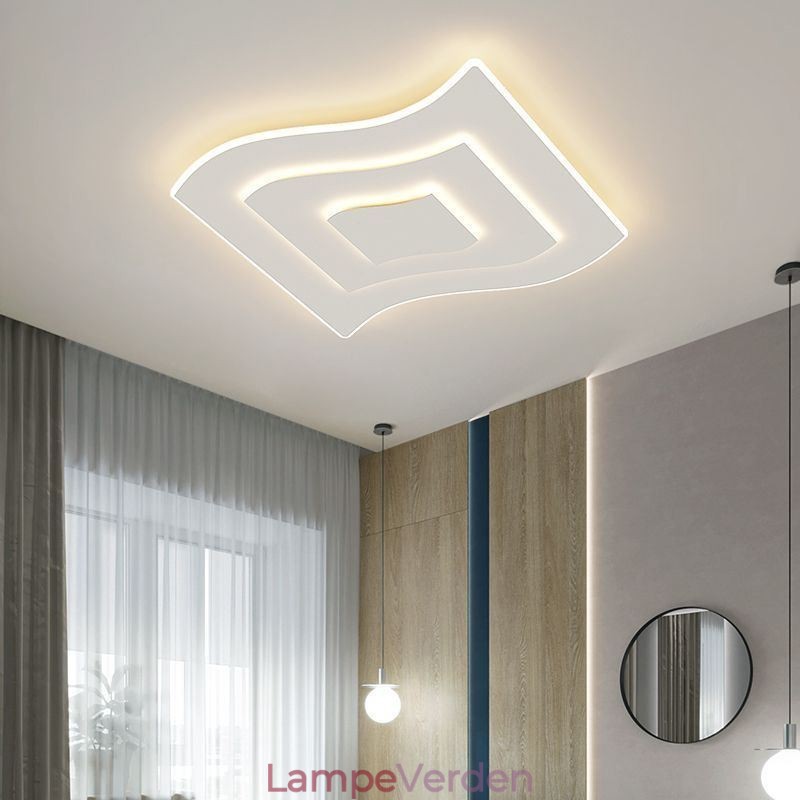 Moderne Loftslys Firkantet Akryl Flush Mount