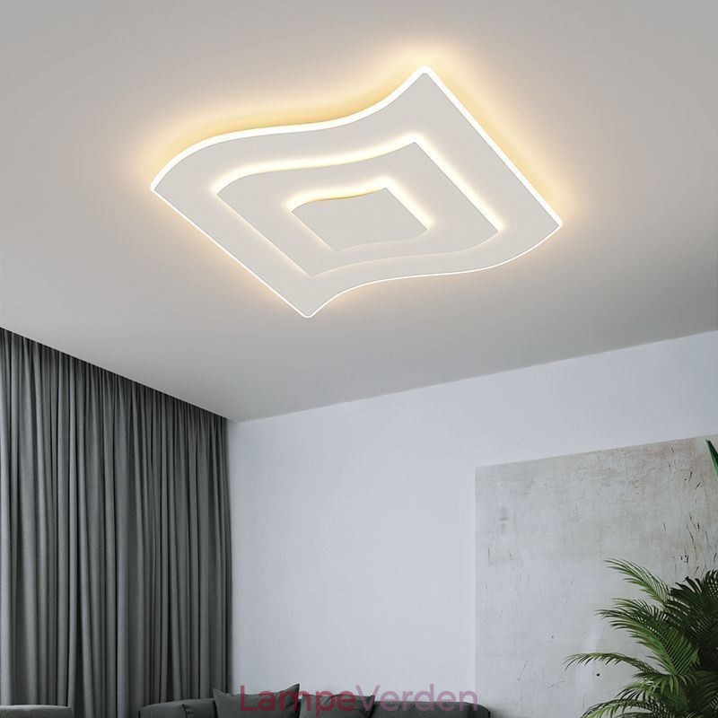 Moderne Loftslys Firkantet Akryl Flush Mount