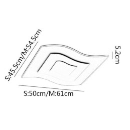 Moderne Loftslys Firkantet Akryl Flush Mount