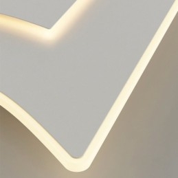 Moderne Loftslys Firkantet Akryl Flush Mount