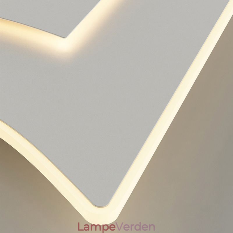 Moderne Loftslys Firkantet Akryl Flush Mount