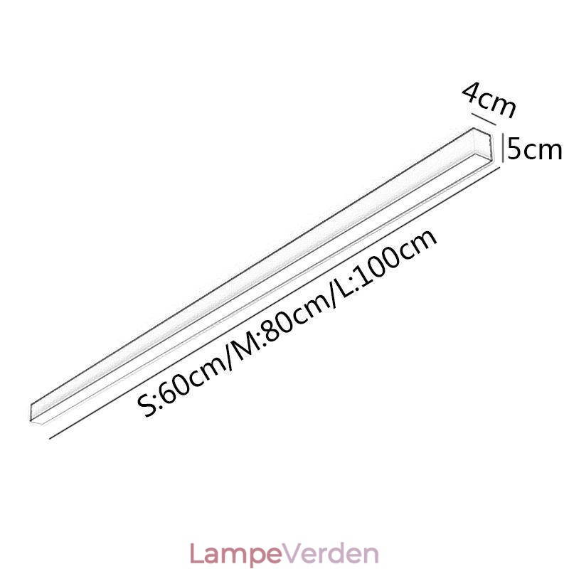 Moderne Loftslampe Lang Strip Overflademonteret Loftslampe