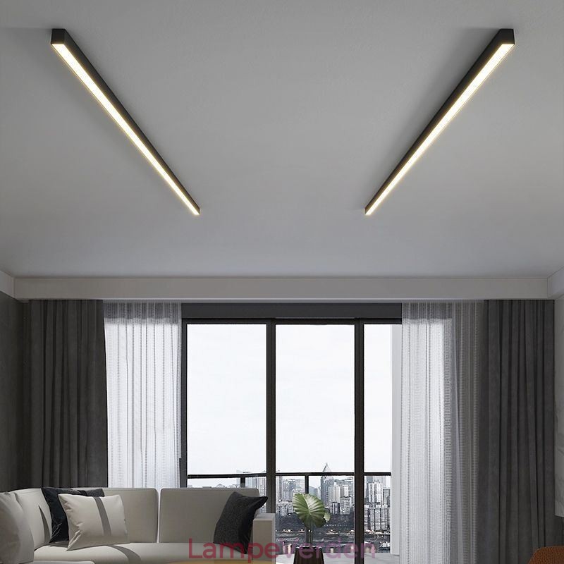 Moderne Loftslampe Lang Strip Overflademonteret Loftslampe