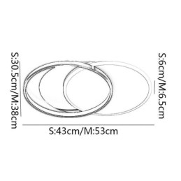 Creative Loftslampe Rund Cirkel Loftslampe