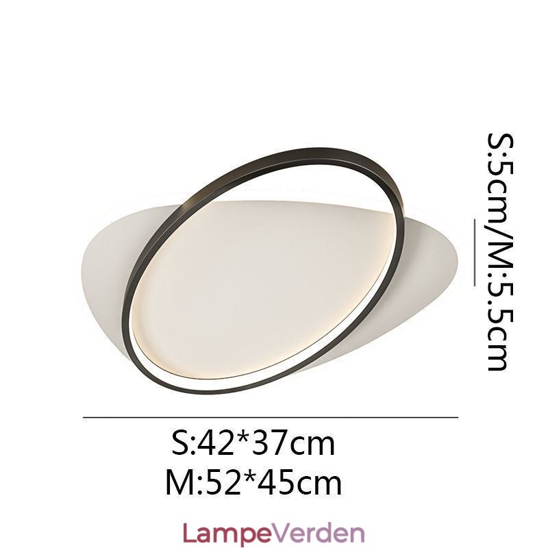 Moderne Loftslampe Oval Loftslampe