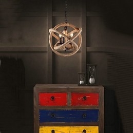 Country Mini Style Maleri Metal Lysekrone