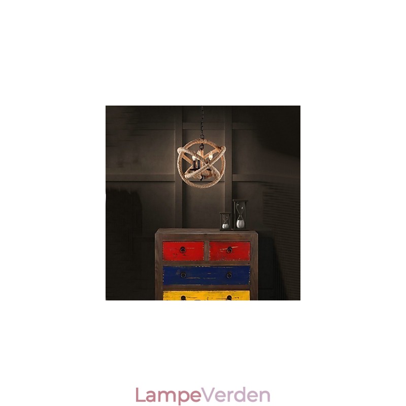 Country Mini Style Maleri Metal Lysekrone