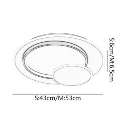 Moderne Loftslampe Rund Loftslampe