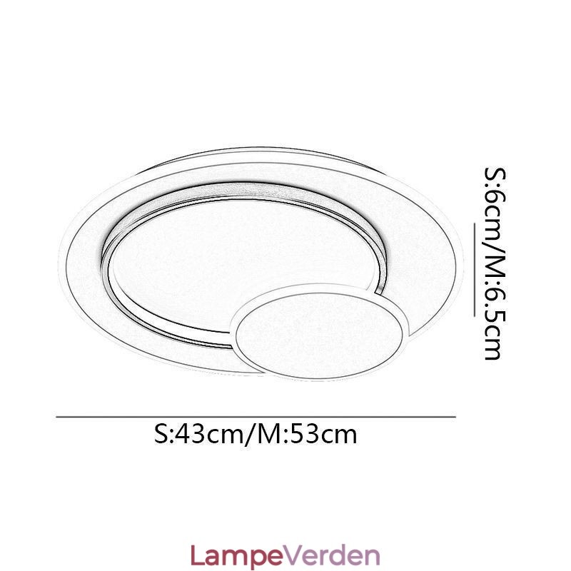 Moderne Loftslampe Rund Loftslampe