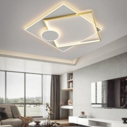 Moderne Loftslampe Firkantet Geometrisk akryl Loftslampe