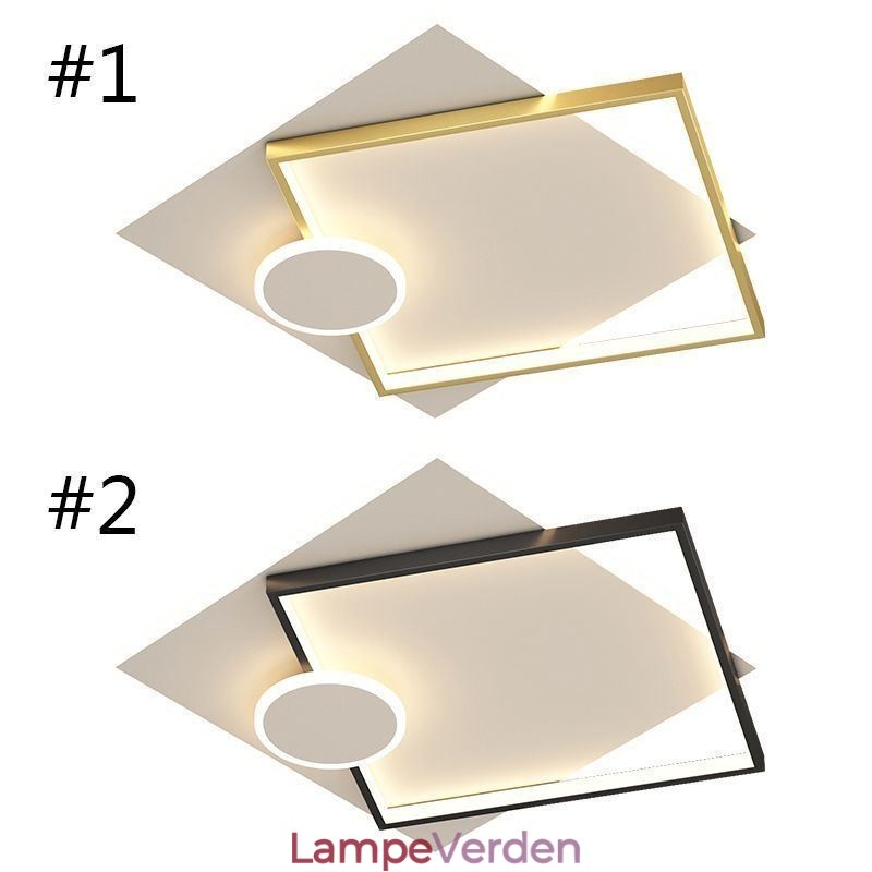 Moderne Loftslampe Firkantet Geometrisk akryl Loftslampe
