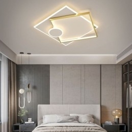 Moderne Loftslampe Firkantet Geometrisk akryl Loftslampe