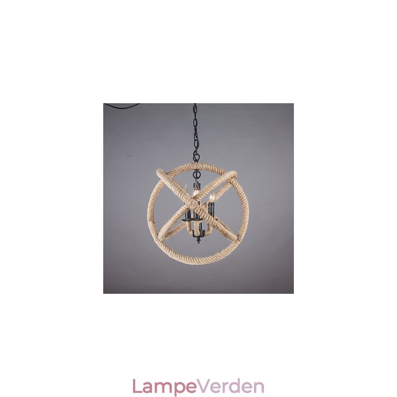 Country Mini Style Maleri Metal Lysekrone