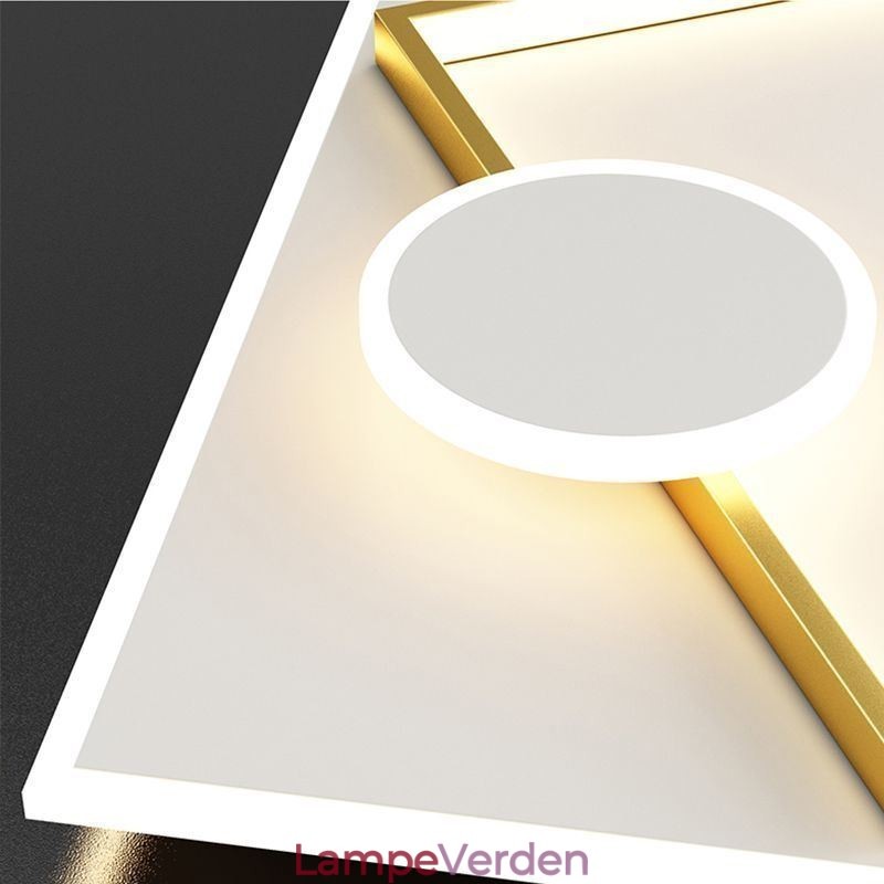 Moderne Loftslampe Firkantet Geometrisk akryl Loftslampe