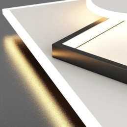 Moderne Loftslampe Firkantet Geometrisk akryl Loftslampe