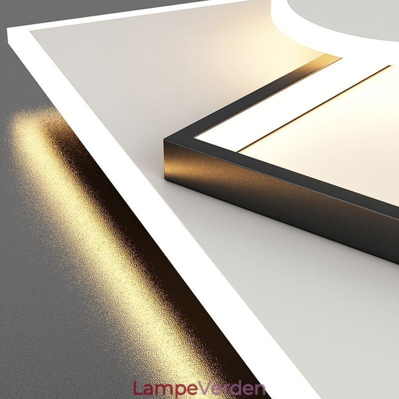 Moderne Loftslampe Firkantet Geometrisk akryl Loftslampe