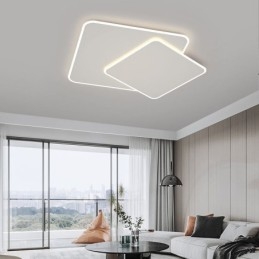 Moderne Flush Mount geometrisk firkantet loftslampe