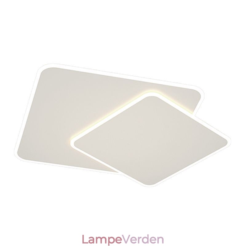 Moderne Flush Mount geometrisk firkantet loftslampe