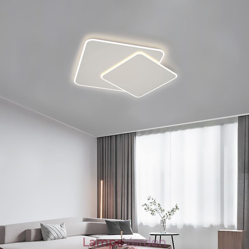Moderne Flush Mount geometrisk firkantet loftslampe