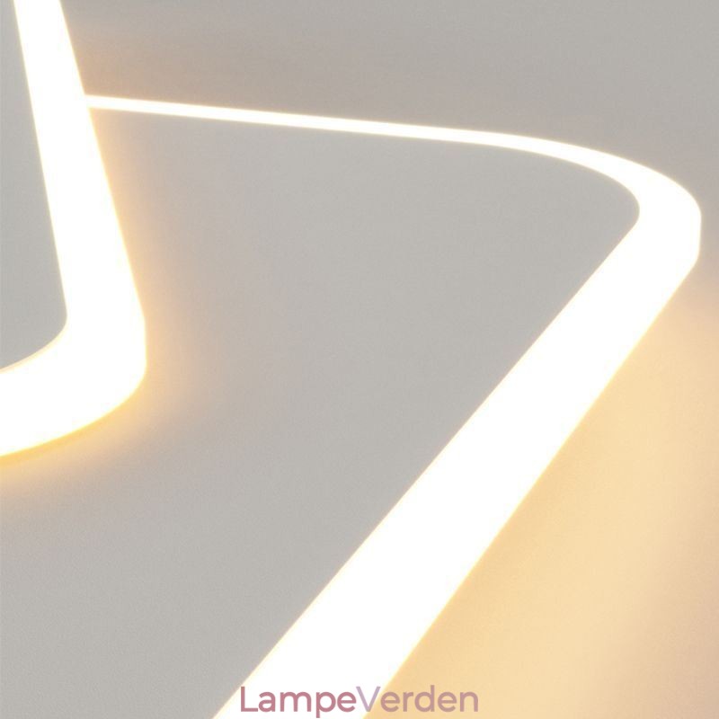 Moderne Flush Mount geometrisk firkantet loftslampe