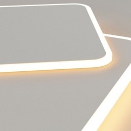 Moderne Flush Mount geometrisk firkantet loftslampe