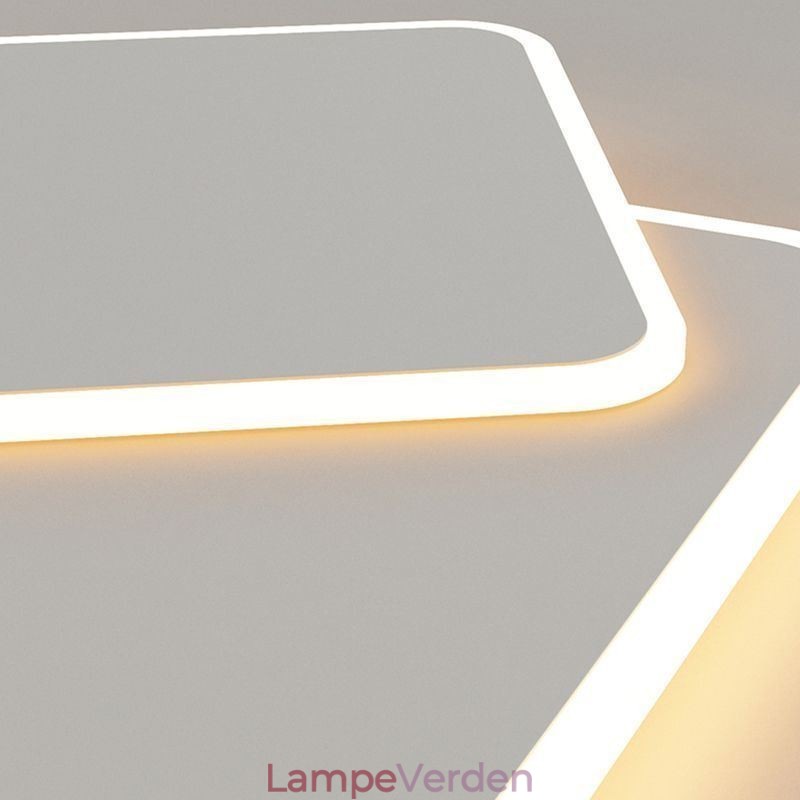 Moderne Flush Mount geometrisk firkantet loftslampe